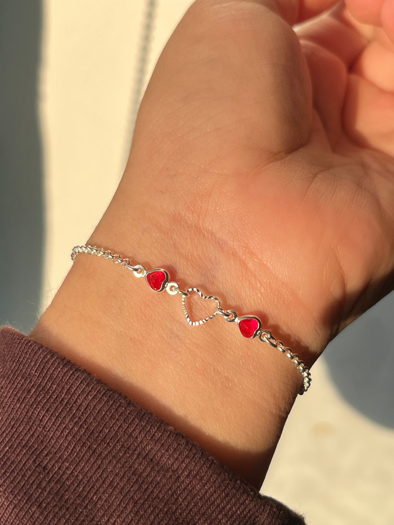 Pulsera Corazón Rojo